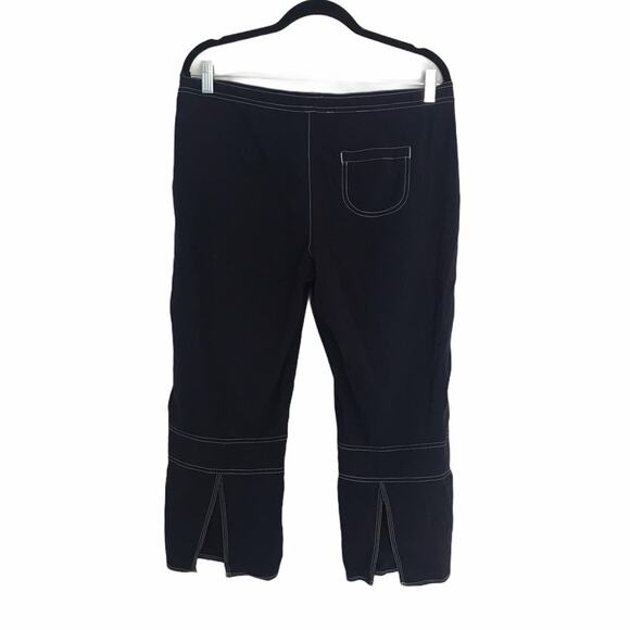 Lucy Drawstring Capri Pants Navy Blue Size Small - Picture 2 of 9